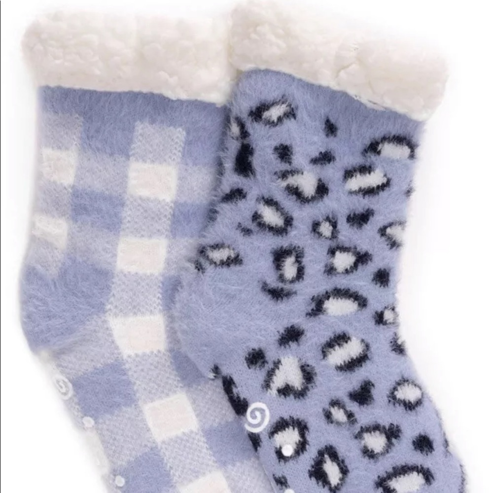 2 Pack Muk Luks Women's Cabin Socks Sz Sm/Med Lg